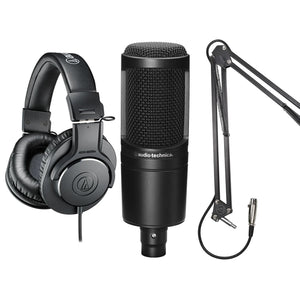 AT2020 with free Headphones and Boom Arm - New