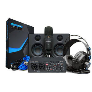 PreSonus AudioBox USB 96 Ultimate Bundle - 25th Anniversary Black