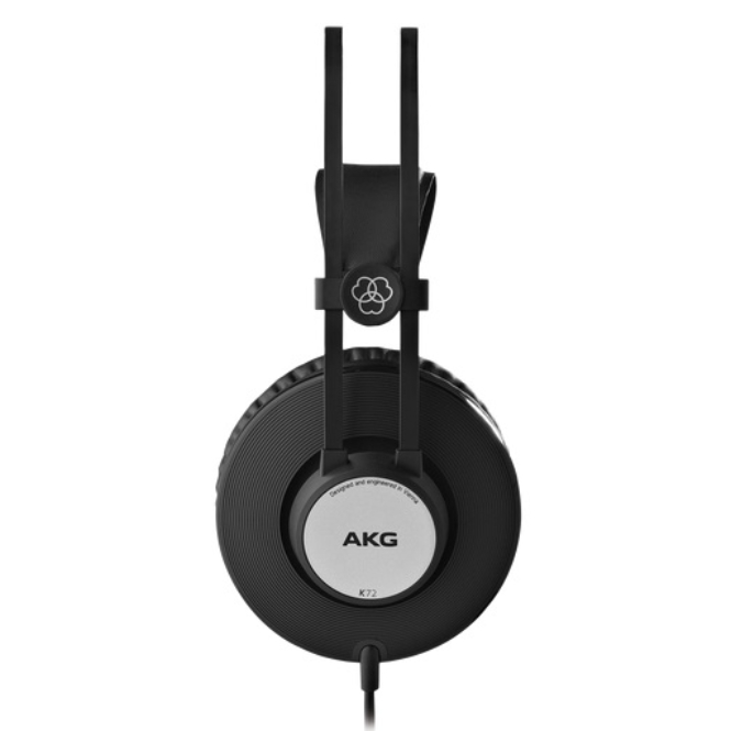 AKG K72 Closed Back Studio Headphones, Black / Silver - Open Box, Mint