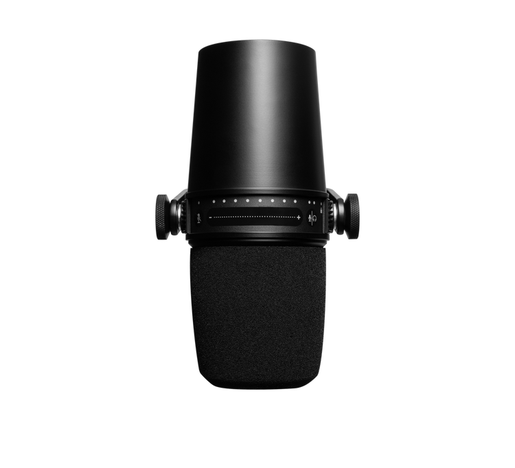 Shure MV7K Desktop Podcasting Bundle w/Over Ear Headphones - Black