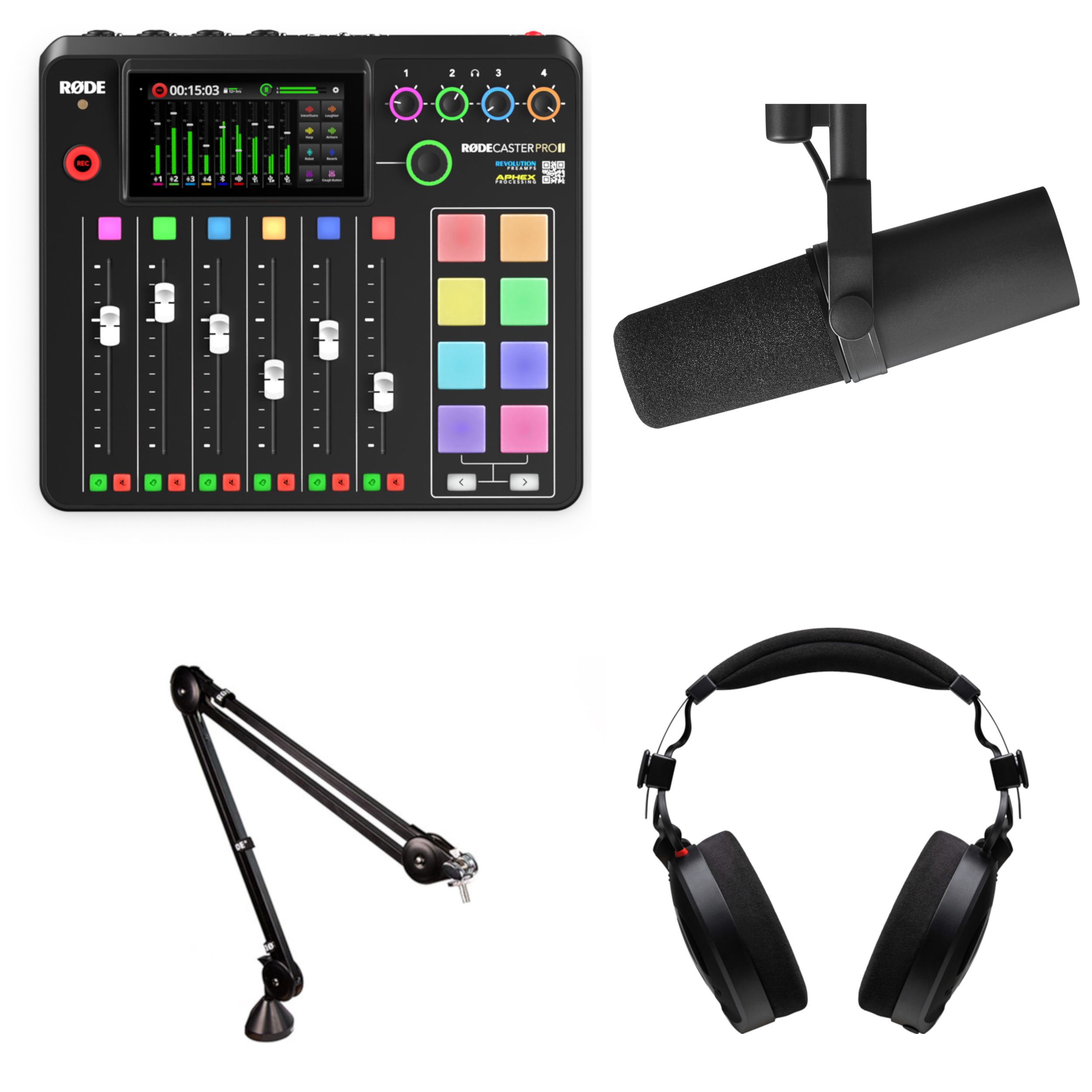 Rode RODECaster Pro II Premium Podcast Bundle