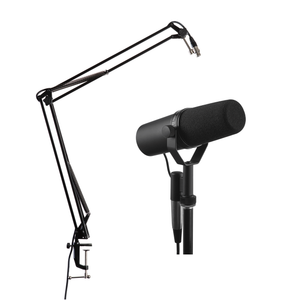 Shure SM7B Microphone with Desk Boom Arm Podcast Bundle - New