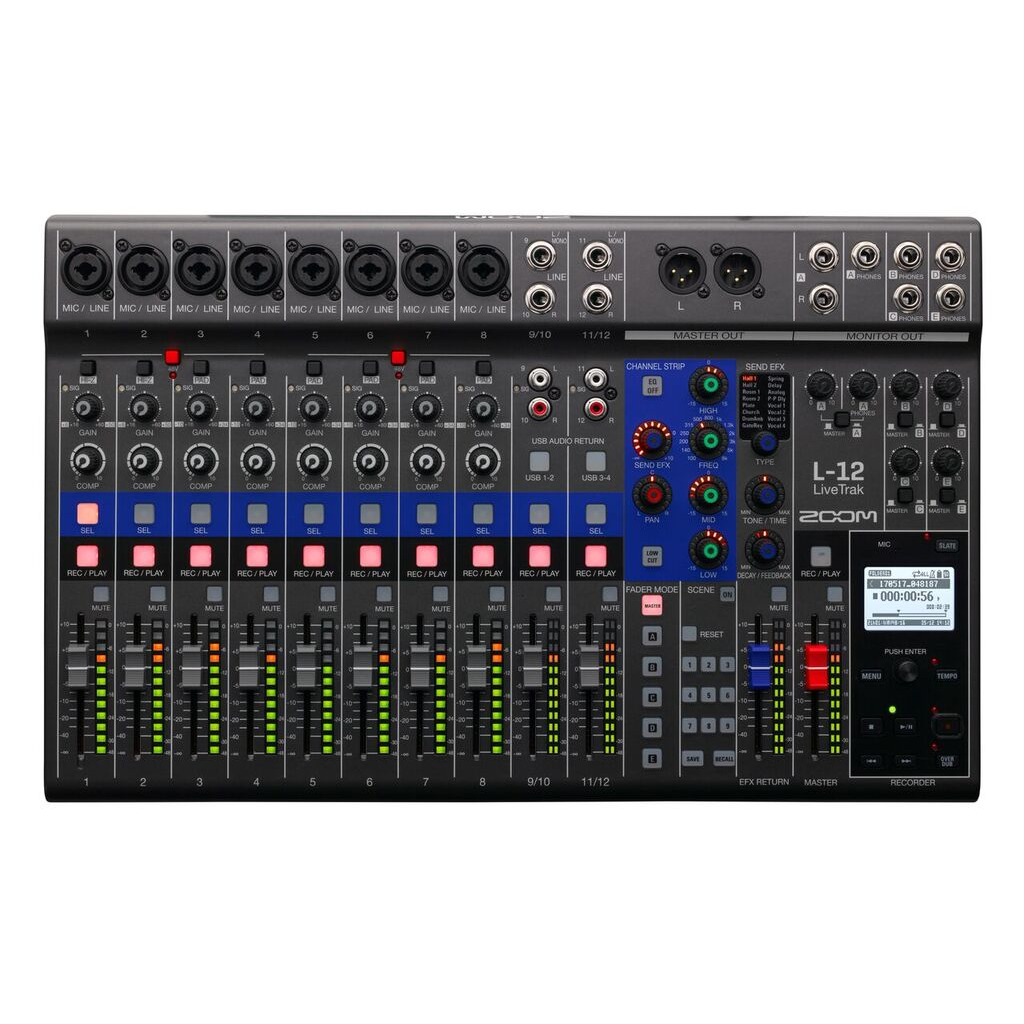 Zoom L-12 LiveTrak Live Mixer/Recorder