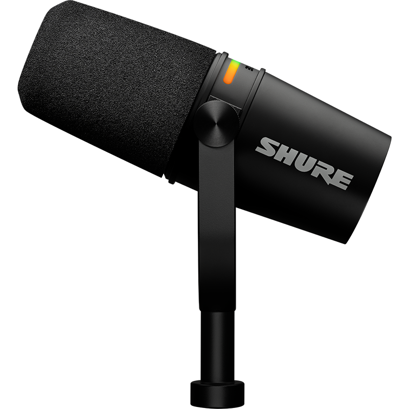 Shure MV7+-K Desktop Podcasting Bundle w/Over Ear Headphones - Black