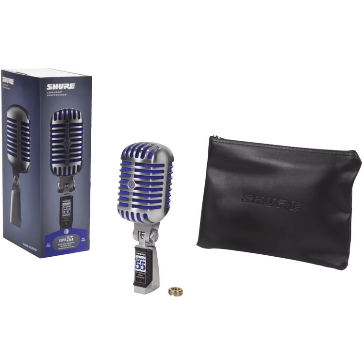 Shure Super 55 Deluxe Dynamic Supercardioid Vocal Microphone