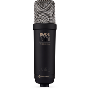 Rode NT1 5th Generation Studio Hybrid Cardioid Condenser Microphone - Black