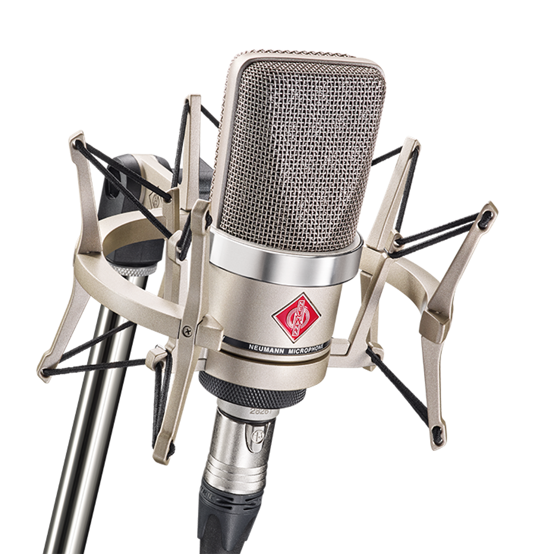 Neumann TLM 102 Studio Set Cardioid Condenser Microphone With EA 4 Shock Mount - Nickel