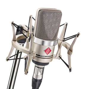 Neumann TLM 102 Studio Set Cardioid Condenser Microphone With EA 4 Shock Mount - Nickel